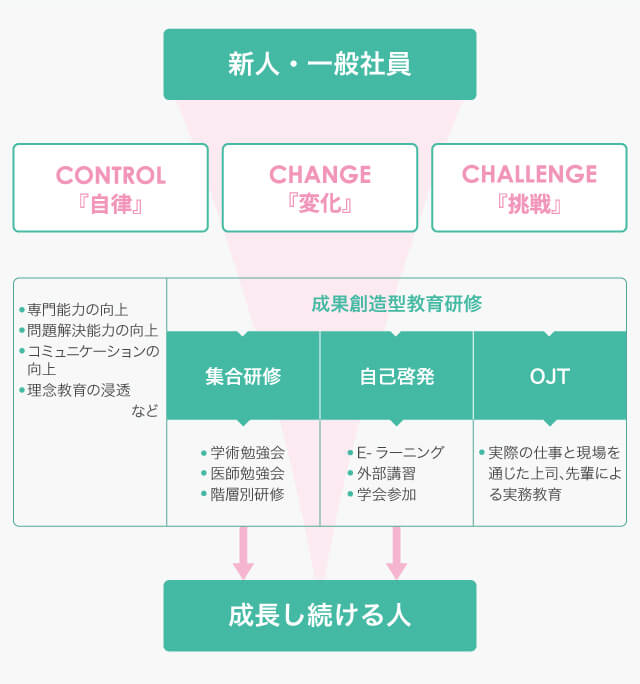 社員教育過程イメージ